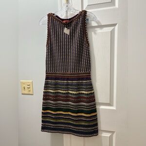 MISSONI Sparkly Knit Tank Mini Dress 44 US Size 8